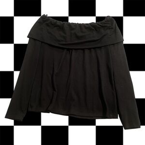 Elegant Black Off-Shoulder Top